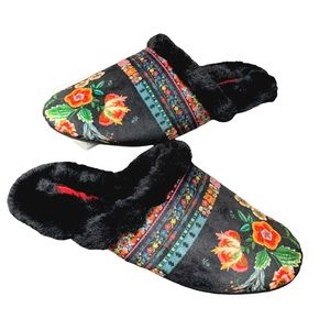 NEW! Johnny Was Boho Ardell Slippers Sz 9